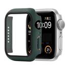 Shockproof PC+Tempered Glass Protective Case with Packed Carton For Apple Watch Series 6 & SE & 5 & 4 44mm(Dark Green) - 1