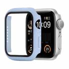 Shockproof PC+Tempered Glass Protective Case with Packed Carton For Apple Watch Series 6 & SE & 5 & 4 44mm(Ice Sea Blue) - 1