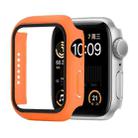 Shockproof PC+Tempered Glass Protective Case with Packed Carton For Apple Watch Series 6 & SE & 5 & 4 44mm(Orange) - 1