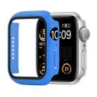 Shockproof PC+Tempered Glass Protective Case with Packed Carton For Apple Watch Series 6 & SE & 5 & 4 44mm(Blue) - 1