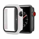 Shockproof PC+Tempered Glass Protective Case with Packed Carton For Apple Watch Series 3 & 2 & 1 42mm(White) - 1