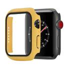 Shockproof PC+Tempered Glass Protective Case with Packed Carton For Apple Watch Series 3 & 2 & 1 42mm(Yellow) - 1