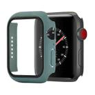 Shockproof PC+Tempered Glass Protective Case with Packed Carton For Apple Watch Series 3 & 2 & 1 42mm(Official Green) - 1