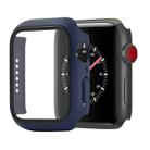 Shockproof PC+Tempered Glass Protective Case with Packed Carton For Apple Watch Series 3 & 2 & 1 42mm(Midnight Blue) - 1