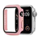 Shockproof PC+Tempered Glass Protective Case with Packed Carton For Apple Watch Series 6 & SE & 5 & 4 40mm(Red Pink) - 1