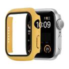 Shockproof PC+Tempered Glass Protective Case with Packed Carton For Apple Watch Series 6 & SE & 5 & 4 40mm(Yellow) - 1