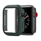 Shockproof PC+Tempered Glass Protective Case with Packed Carton For Apple Watch Series 3 & 2 & 1 38mm(Dark Green) - 1