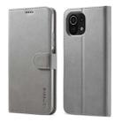 For Xiaomi Mi 11 LC.IMEEKE Calf Texture Horizontal Flip Leather Case with Holder & Card Slots & Wallet(Grey) - 1