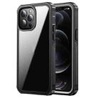 For iPhone 13 Pro Max Waterproof Dustproof Shockproof Transparent Acrylic Protective Case (Black) - 1