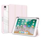 For iPad mini 6 DUX DUCIS TOBY Series Shockproof PU Leather + PC + TPU Horizontal Flip Tablet Case with Holder & Pen Slot & Sleep / Wake-up Function(Pink) - 1