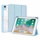 For iPad mini 6 DUX DUCIS TOBY Series Shockproof PU Leather + PC + TPU Horizontal Flip Tablet Case with Holder & Pen Slot & Sleep / Wake-up Function(Blue) - 1