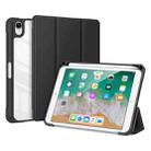 For iPad mini 6 DUX DUCIS TOBY Series Shockproof PU Leather + PC + TPU Horizontal Flip Tablet Case with Holder & Pen Slot & Sleep / Wake-up Function(Black) - 1