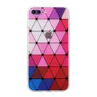 Hollow Diamond-shaped Squares Pattern TPU Precise Hole Phone Protective Case For iPhone 8 Plus / 7 Plus(Purple) - 1