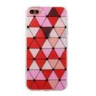 Hollow Diamond-shaped Squares Pattern TPU Precise Hole Phone Protective Case For iPhone 8 Plus / 7 Plus(Red) - 1