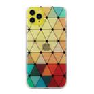 For iPhone 11 Pro Hollow Diamond-shaped Squares Pattern TPU Precise Hole Phone Protective Case (Yellow) - 1