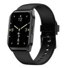 E17 1.69 inch IPS Touch Screen IP67 Waterproof Smart Watch, Support Sleep Monitor / Heart Rate Monitor / Bluetooth Calling, Style:Silicone Strap(Black) - 1