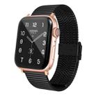 Multi-baht Steel Watch Band For Apple Watch Ultra 49mm / Series 8&7 45mm / SE 2&6&SE&5&4 44mm / 3&2&1 42mm(Black) - 1