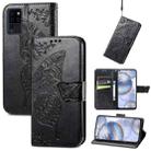 Butterfly Love Flowers Embossed Horizontal Flip Leather Case with Holder & Card Slots & Wallet & Lanyard For Oukitel C21(Black) - 1