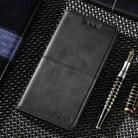 For iPhone 13 Cow Texture Magnetic Horizontal Flip Leather Case with Holder & Card Slots(Black) - 1