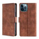 For iPhone 13 Pro Skin Feel Crocodile Texture Magnetic Clasp Horizontal Flip PU Leather Case with Holder & Card Slots & Wallet (Brown) - 1