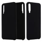 For Huawei Honor Play 3 Solid Color Liquid Silicone Dropproof Full Coverage Protective Case(Black) - 1