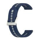 For Suunto 9 Peak Universal Colorful Hole Silicone Watch Band(Midnight Blue Grey) - 1
