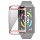 For Huawei Band 6 / 6 Pro / Honor Band 6 Full Coverage TPU Electroplating Protective Case Cover(Pink) - 1