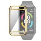 For Huawei Band 6 / 6 Pro / Honor Band 6 Full Coverage TPU Electroplating Protective Case Cover(Gold) - 1