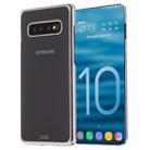 For Galaxy S10+ GEBEI Shockproof  Plating PC Protective Case(Silver) - 1