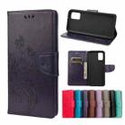 Butterfly Flower Pattern Horizontal Flip Leather Case with Holder & Card Slots & Wallet For Xiaomi Redmi 10(Deep Purple) - 1