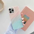 Marble Pattern Shockproof Protective Case For iPhone 13(Orange Green) - 1