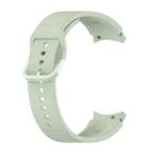 For Samung Galaxy Watch4 40mm / 44mm Silicone Flat Buckle Watch Band(Light Green) - 1