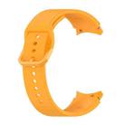 For Samung Galaxy Watch4 40mm / 44mm Silicone Flat Buckle Watch Band(Yellow) - 1