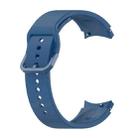 For Samung Galaxy Watch4 40mm / 44mm Silicone Flat Buckle Watch Band(Dark Blue) - 1