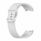For Samung Galaxy Watch4 40mm / 44mm Silicone Flat Buckle Watch Band(Silver Grey) - 1