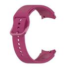 For Samung Galaxy Watch4 40mm / 44mm Silicone Flat Buckle Watch Band(Wine Red) - 1