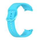 For Samung Galaxy Watch4 40mm / 44mm Silicone Flat Buckle Watch Band(Sky Blue) - 1