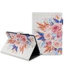 For iPad 10.2 3D Embossing Pattern Horizontal Flip Leather Case with Holder & Card Slots & Wallet(Sunflower) - 1