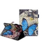 For iPad 10.2 3D Embossing Pattern Horizontal Flip Leather Case with Holder & Card Slots & Wallet(Flower Butterfly) - 1