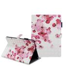 For iPad 10.2 3D Embossing Pattern Horizontal Flip Leather Case with Holder & Card Slots & Wallet(Red Flower) - 1