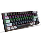 HXSJ V800 68 Keys Type-C Wired Cool Backlight Mechanical Keyboard(Blue Shaft) - 1