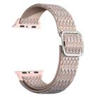 Adjustable Rhombic Texture Elastic Watch Band For Apple Watch Series 9&8&7 41mm / SE 3&SE 2&6&SE&5&4 40mm / 3&2&1 38mm(Pink) - 1