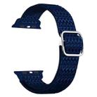 Adjustable Rhombic Texture Elastic Watch Band For Apple Watch Series 8&7 41mm / SE 2&6&SE&5&4 40mm / 3&2&1 38mm(Blue) - 1