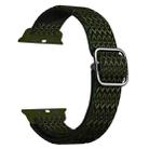 Adjustable Rhombic Texture Elastic Watch Band For Apple Watch Series 8&7 41mm / SE 2&6&SE&5&4 40mm / 3&2&1 38mm(Green) - 1