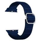 Adjustable Rhombic Texture Elastic Watch Band For Apple Watch Ultra 49mm / Series 8&7 45mm / SE 2&6&SE&5&4 44mm / 3&2&1 42mm(Blue) - 1