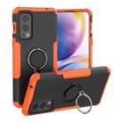 For OnePlus Nord 2 5G Armor Bear Shockproof PC + TPU Protective Case with Ring Holder(Orange) - 1