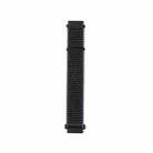 For Samsung Galaxy Watch3 45mm Nylon Loop Watch Band(Charcoal Black) - 1