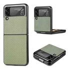For Samsung Galaxy Z Flip3 5G Cross Pattern Slim PC Protective Case(Green) - 1