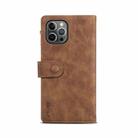 Retro Frosted Horizontal Flip Leather Case with Holder & Card Slot & Wallet & Zipper Pocket & Lanyard For iPhone 11 Pro Max(Brown) - 3