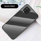 For Samsung Galaxy M42 5G Gradient Carbon Fiber Texture TPU Border Tempered Glass Case(Black Fiber) - 2